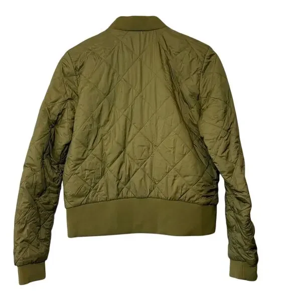 Lululemon Women’s Warm Two Ways Reversible PrimaLoft Bomber Jacket Mossy Size 8 - Picture 2 of 10